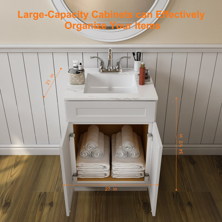 Wrought Studio Chasaty 34.5'' H FreeStanding Bathroom Wayfair